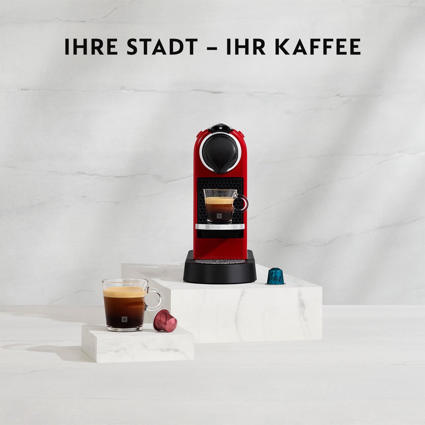 Nespresso Krups CitiZ Kaffeemaschine Silber, 1L Tank, 1260W
